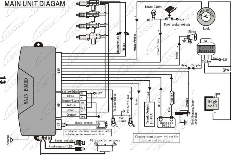 car alarm wiring diagram toyota #6