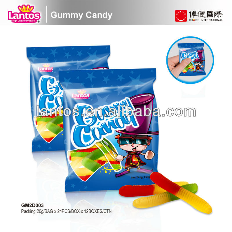 Lantos brand 20g gummy candy with sugar coated