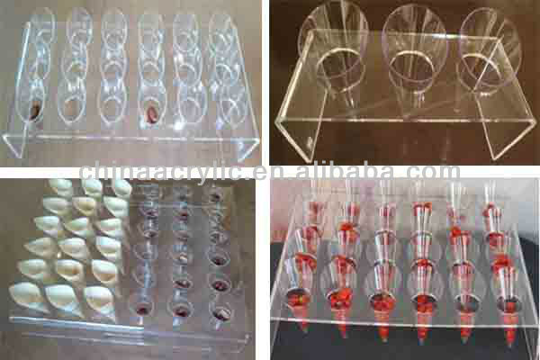 acrylic display stand for champagne and nuts