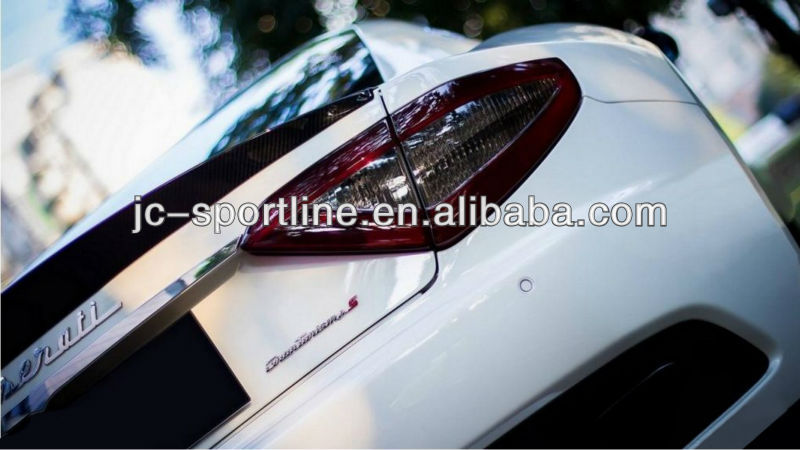 車のトランク2011年から2012年ブーツウィングスポイラーカーボンリアスポイラーリップ1フォームのマセラティ用トランクスポイラー問屋・仕入れ・卸・卸売り