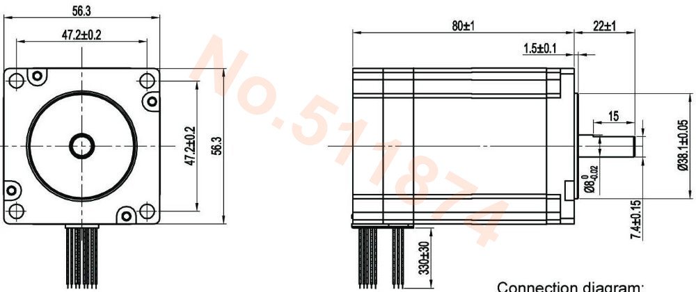 Купить CNC wantai dc безщеточный мотор 57blf02 3000 об/мин 4phases 0 ...