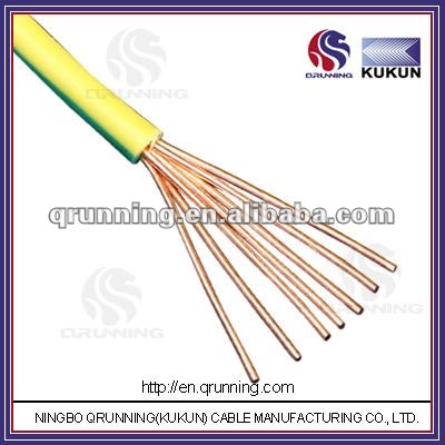 450/750V CU/PVC Non-sheathed Single Core Stranded Conductor Electric Wire 2.5mm2