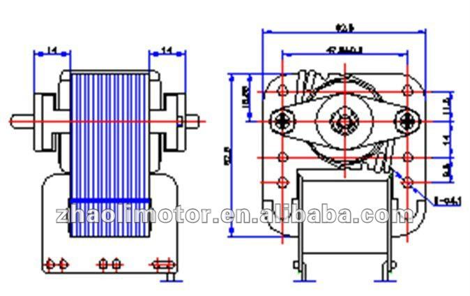 空気圧縮機の噴霧器モーターは棒motorYJ62-30を影で覆った: spモーター、120V、60hz、CL.B仕入れ・メーカー・工場