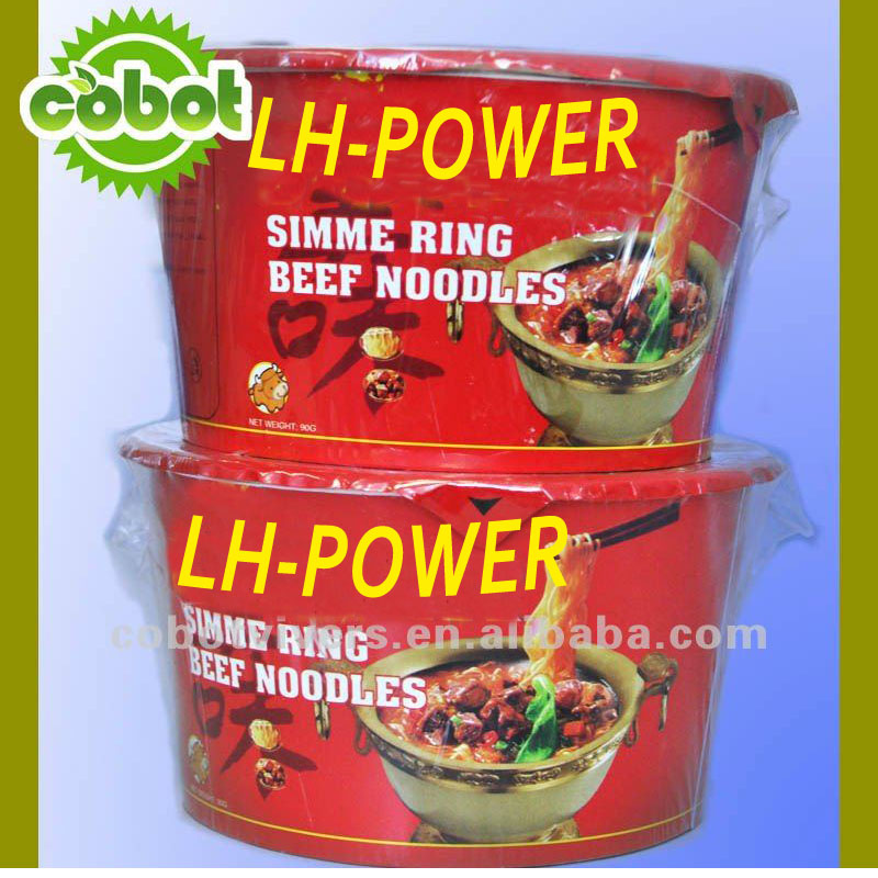different flavor fried instant noodle cup noodle