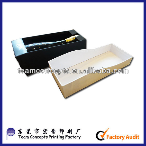 2014 fancy design printed paper champagne box sample free