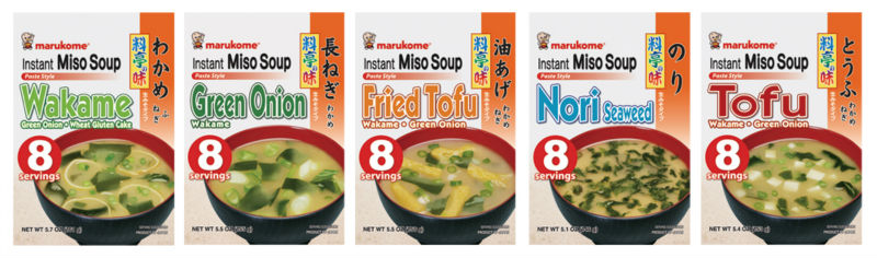 Quick serve instant miso soup soya food made in Japan