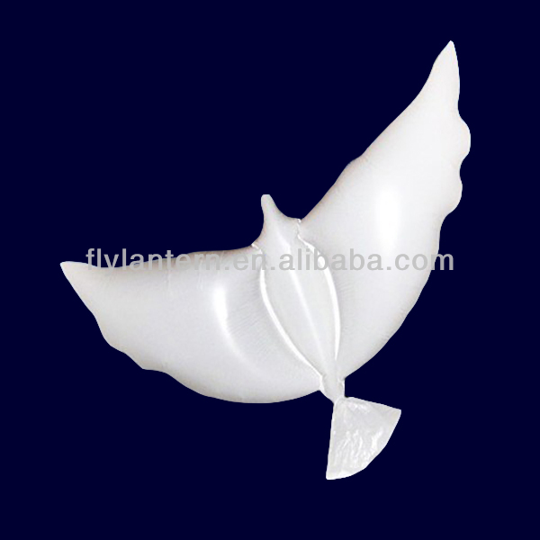 2014 Hot sale pigeon shape white bio dove balloons for wedding decoration