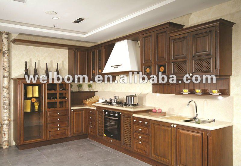 Mdf de madera maciza mueble cocina de diseño cocinas ...