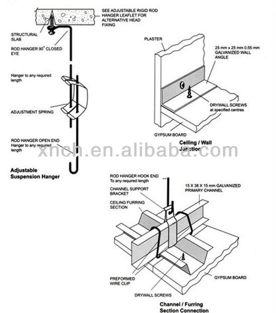 Suspended Ceiling Accessories Metal Profile Buy Gypsum Metal