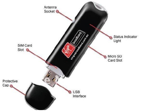 MODEM HUAWEI E-176 7,2 mbps + Free 2 Bln.