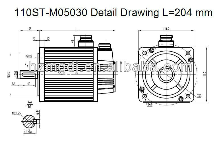 110ST-M05030 Detail Drawing