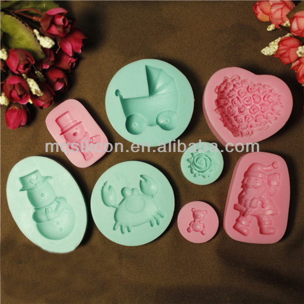 3D silicone Soap Mold for cake decorating