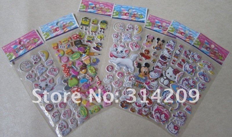 New Arriving! Wholeshale Lot of 100 Sheets Set-C-Mixed Kids Cute Stickers/ Children Puffy Decoration Stickers/Kids DIY Toy New Arriving! Wholeshale Lot of 100 Sheets Set-C-Mixed Kids Cute Stickers/ Children Puffy Decoration Stickers/Kids DIY Toy