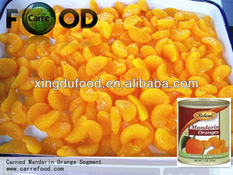 canned fruits in 3000g/6 canned mandarin orange with FDA food US,China