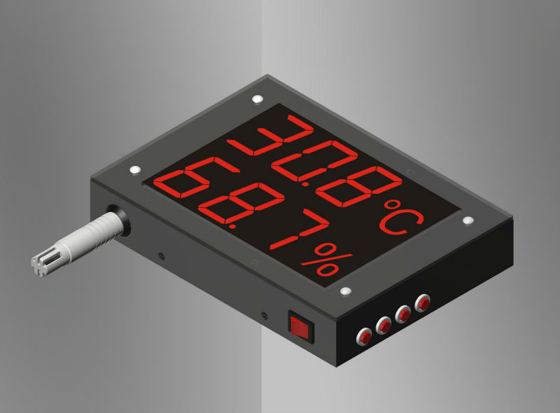 リモートled表示温度計の工場/倉庫/ワークショップ: 視覚的な大型ledthemometer湿度計温度計湿度計仕入れ・メーカー・工場