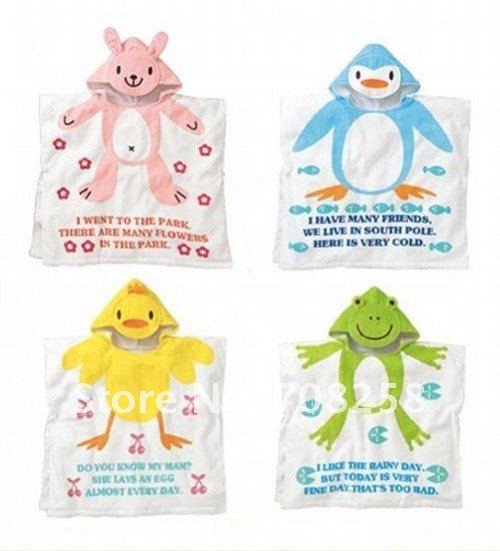 clothes for bath Hooded Baby Bathrobe/Baby Towel/Baby Sweater/ cartoon\'s bathrobe /bath robe/Baby bath towel , LGZ-2