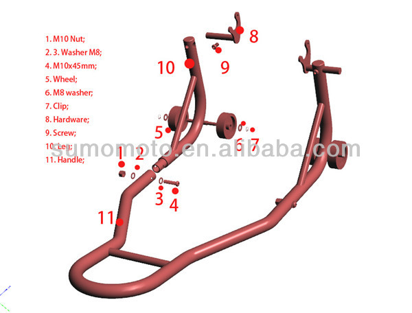 3000-V explored parts list