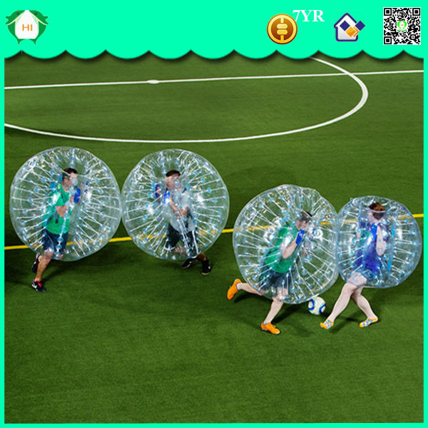 PVC or TPU Material and Inflatable Toy Style football inflatable body zorb ball