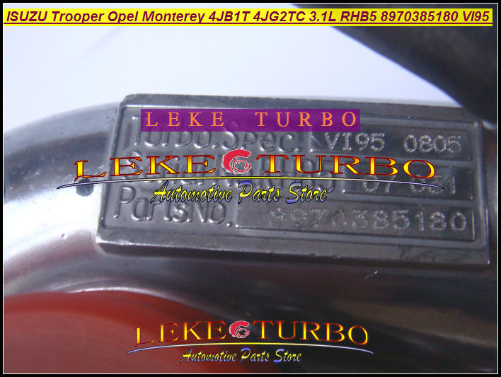 RHB5 8970385180 8970385181 VI95 turbo turbine turbocharger for Isuzu Trooper Opel Monterey 4JB1T 4JG2TC 3.1L 113HP (2)