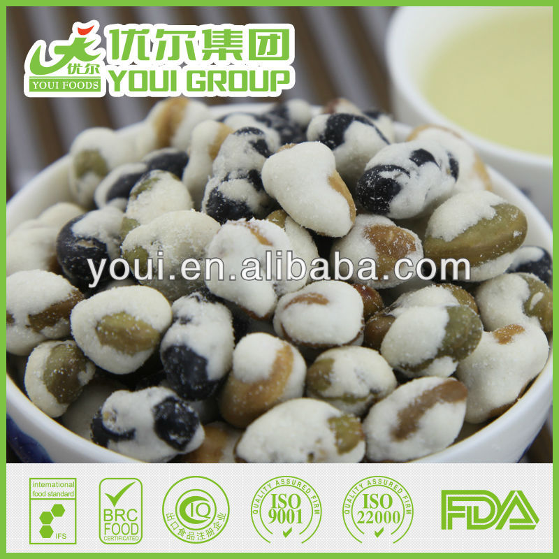 2014 Top sell BRC certificate Roasted Wasabi Beans(4 colors)