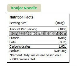 100% nature and health food --konjac noodles with kosher