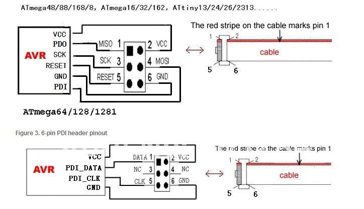 ATMEL AVR ISP programmer MKII upgrade Xmega clone ... standard p b wiring diagram 