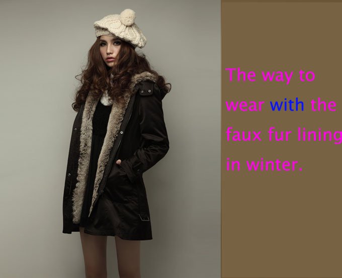 Special One Women S Faux Fur Lined Open Front Trench Coat Cardigan Coats For Men Gucci Com Faux Fur Lining Long Jacket Coat Masculino Manteau Homme