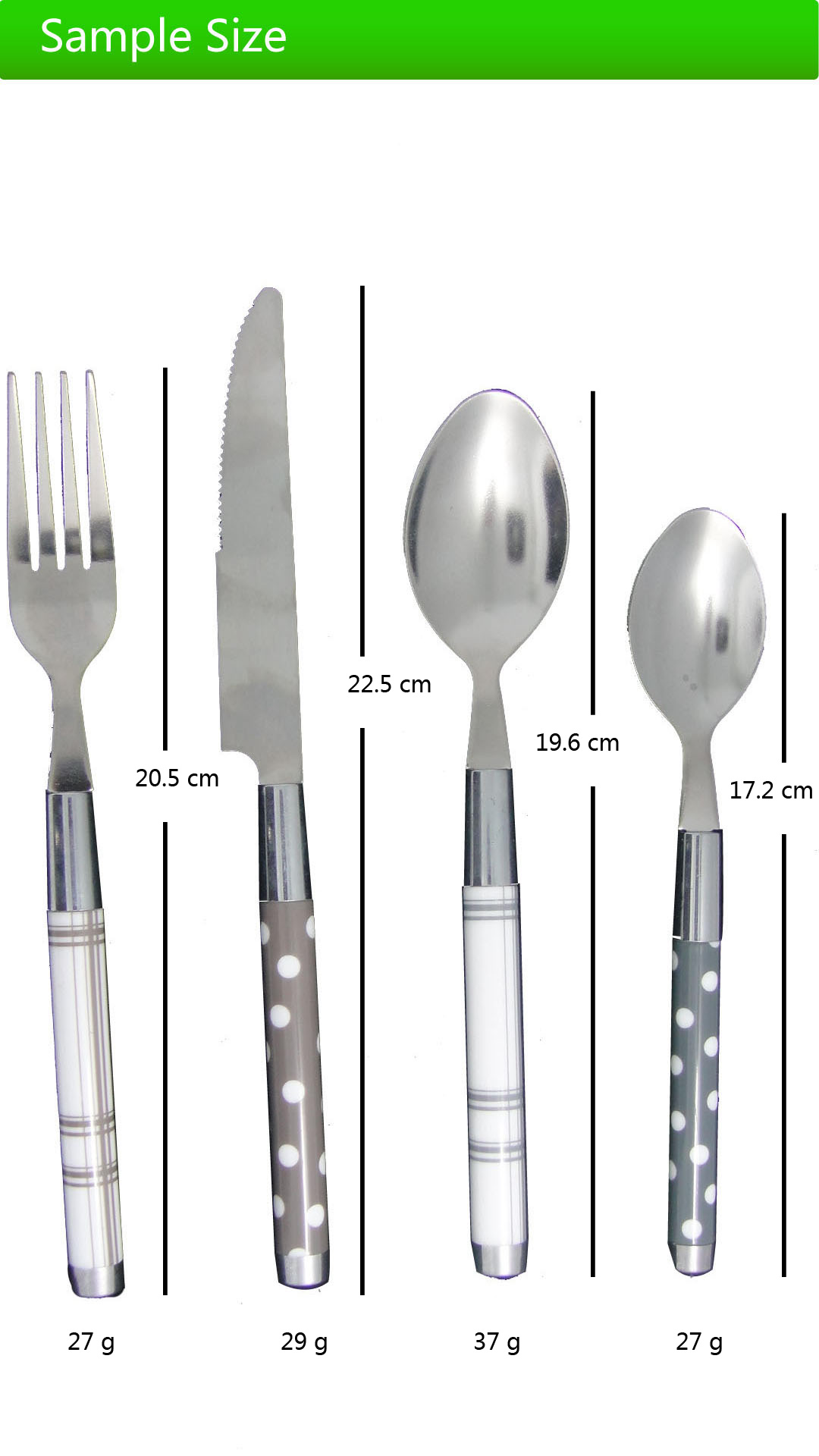 Modern, new design 100 biodegradable corn starch cutlery