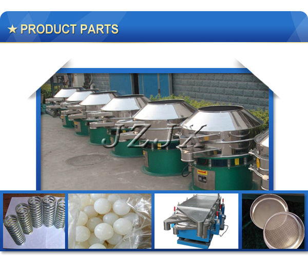 Circular-motion vibration screen for salt / sugar / black pepper