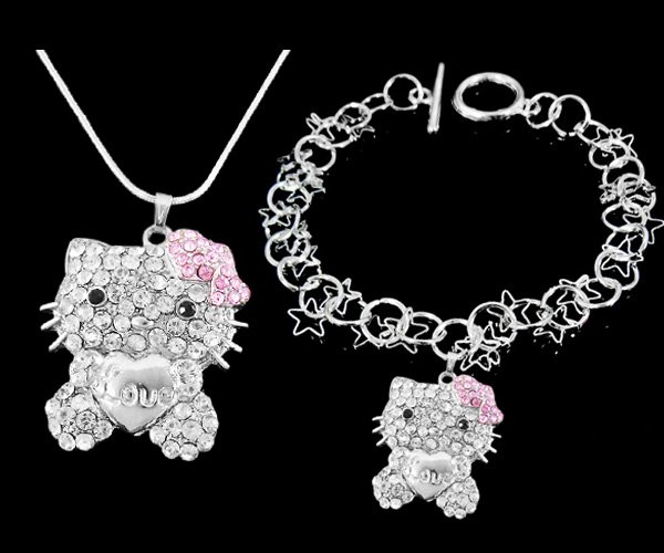 Hello Kitty Jewelry Wholesale. Hello kitty Jewelry Set,