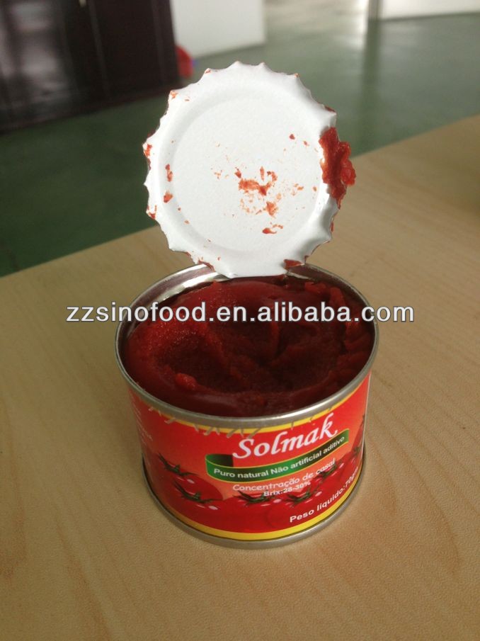 Bulk Canned tomato paste brix:28%-30% purity 60%