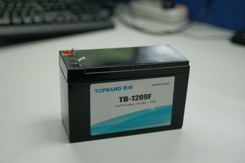 TB-1209F Top quality lithium 12v 9ah Motorcycle Battery with PCM (two years warranty)
