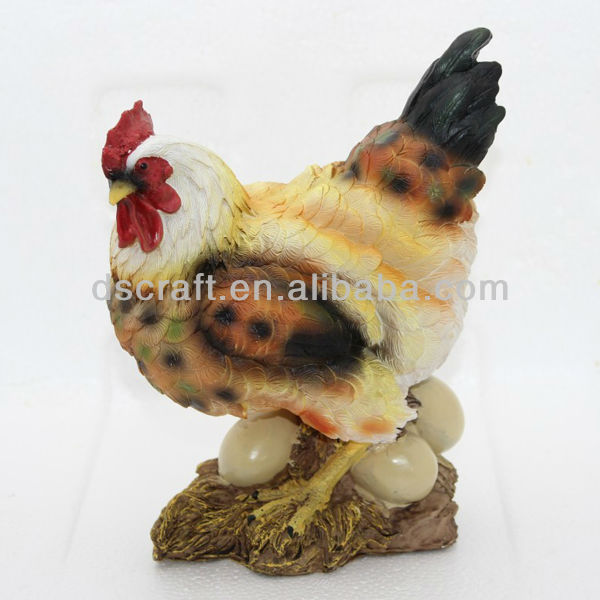 の鶏と鶏の置物樹脂家の装飾のための問屋・仕入れ・卸・卸売り