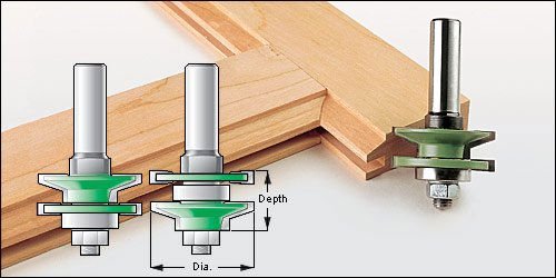 style&rail assembles for woodcutting