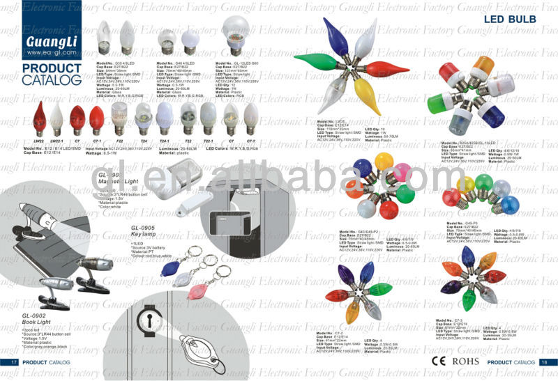 Ceは承認されたサポートのプラスチック110/220ve12led電球キャンドルの形状問屋・仕入れ・卸・卸売り