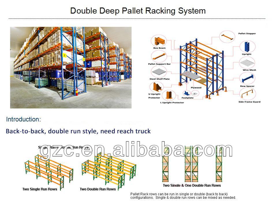 重い重量倉庫ストレージ選択パレットラッキングシステムでノックダウン構造仕入れ・メーカー・工場