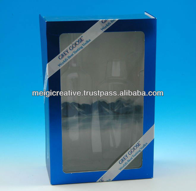 Wine Box Packaging, Custom Folding Carton Box for Beverages