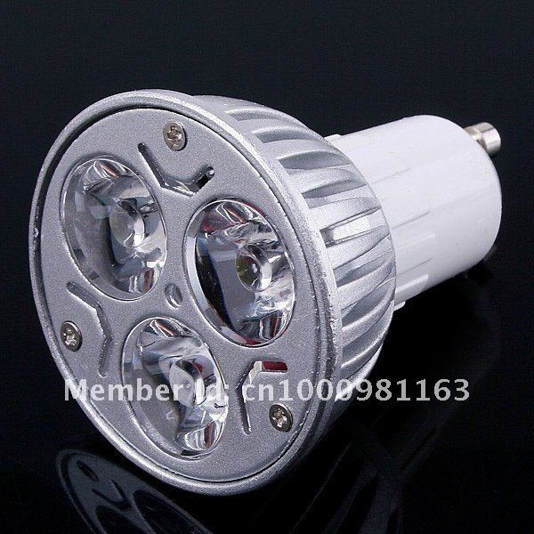 30X 90X Discount High power CREE GU10 3x3W 9W 220V Dimmable Light lamp Bulb LED Downlight Led Bulb Warm/Pure/Cool White