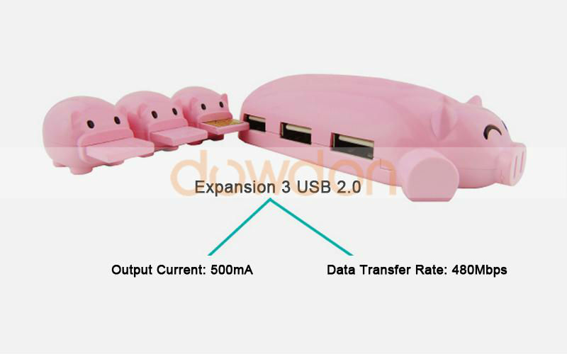 新規性の豚usbハブusbハブ特別な昇進のギフト問屋・仕入れ・卸・卸売り