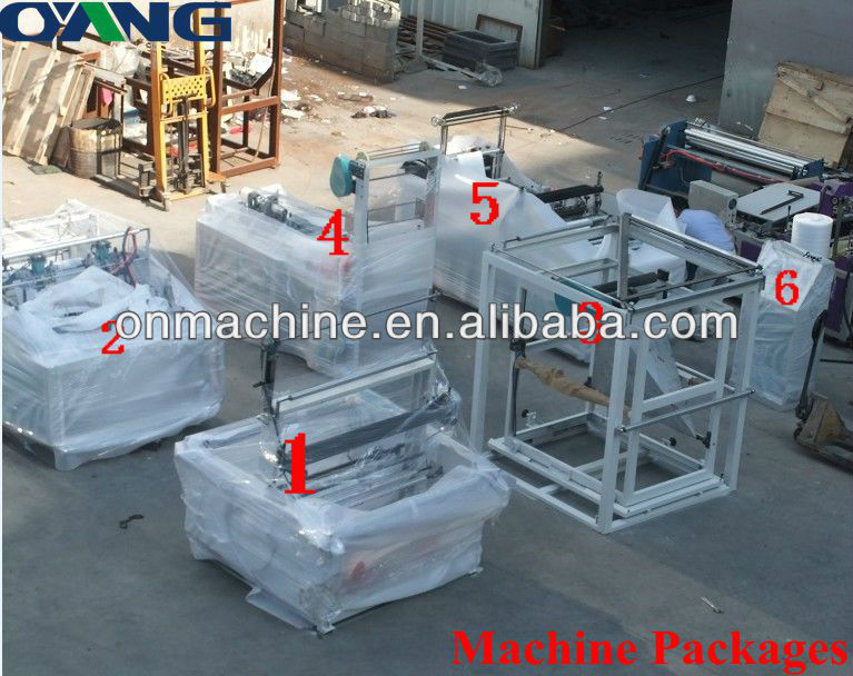 6 parts of  bag making machine