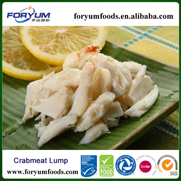 Swimming Pasteurize Canned Crab Meat Lump