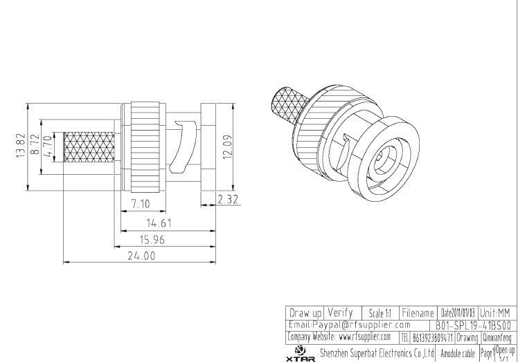 bncコネクタ圧着オスlmr195rg58rg142同軸ケーブルのための仕入れ・メーカー・工場