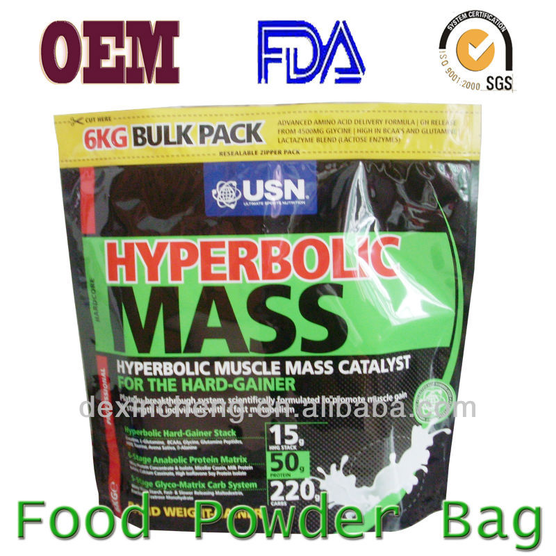 Resealable Stand Up Pouches With Zipper Doypack For Food