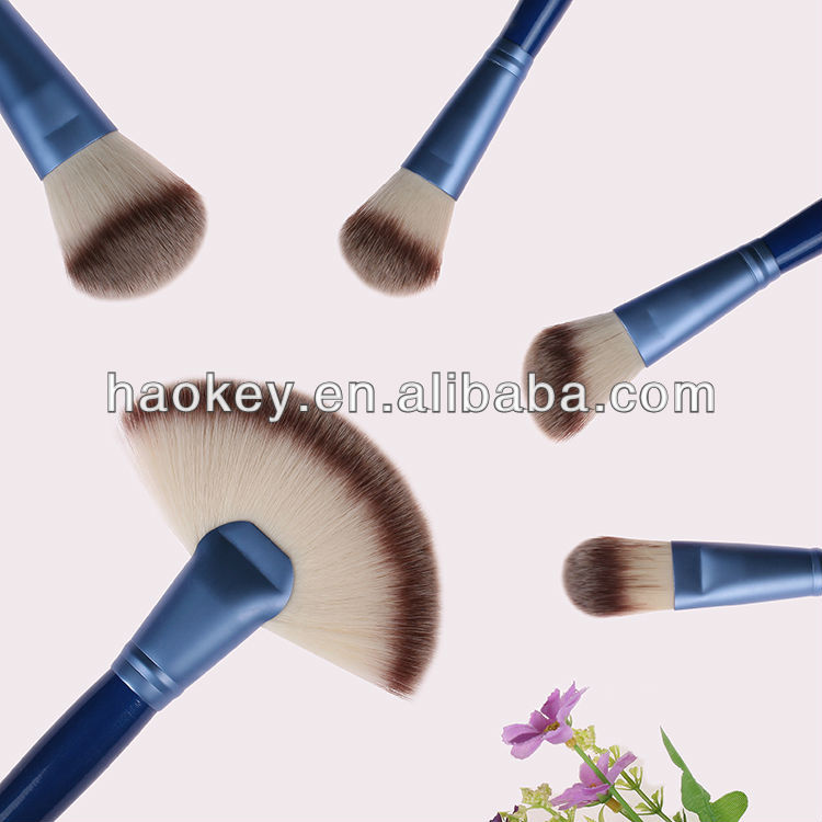 Hot sets hair color natural  brush 24pcs natural sale sets CS024B hair brush blue makeup makeup