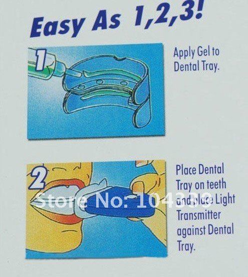 5pcs/lot free shipping whitelight White Light Whitener Teeth Whitening System wholesale