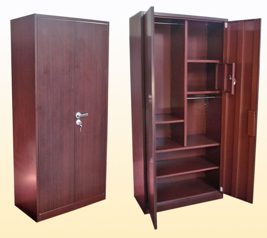 2013 New Design Double Doors Bedroom Indian Metal Wardrobe Locker