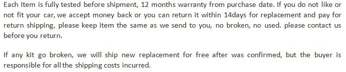 warranty return