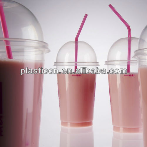 12 oz plastic smoothie cup/disposable juice cup/wholesale cups with lid,China green price