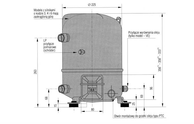 Danfoss Refrigerator Compressor MT40