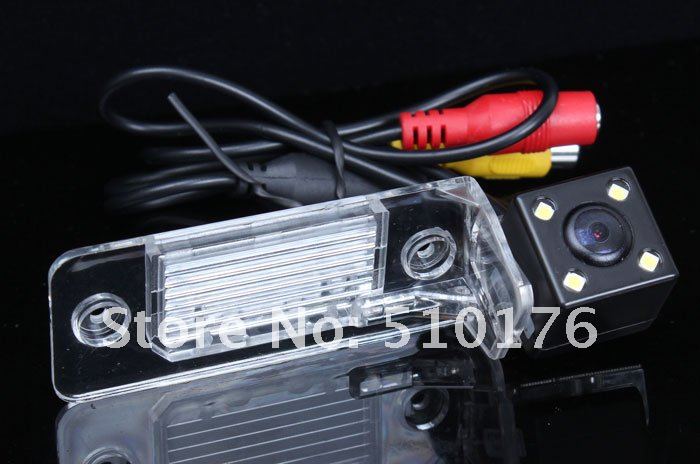 Tiguan Camera Car Rear View Camera With 4 LED For Volkswagen Tiguan 2007-2010